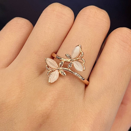 All-match Flower Affordable Luxury Fashion Niche Finger Ring